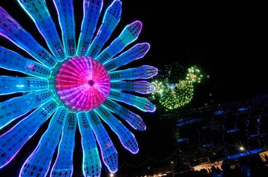 The third and final night of the 2012 Electric Daisy Carnival at Las Vegas Motor Speedway on Sunday, June 10, 2012.